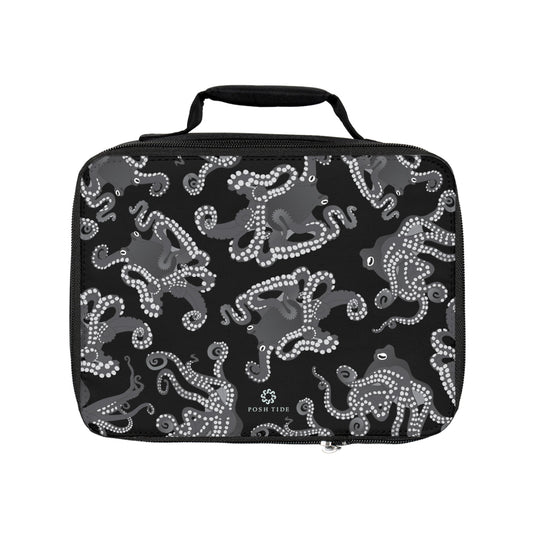 Octopus in B&W Lunch Bag by Posh Tide