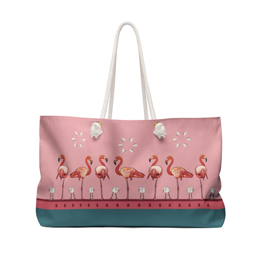Flamingos Weekender Tote Bag