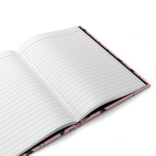 Flamingo Flying Hardcover Journal