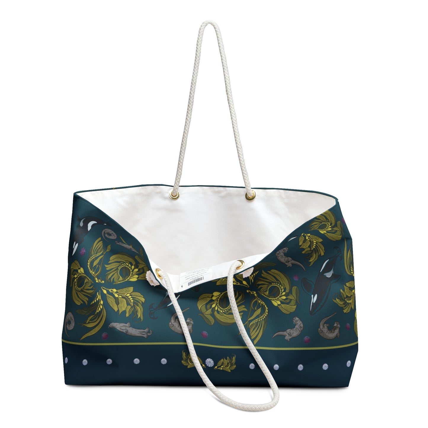 Orca Otter Urchin Kelp Weekender Tote Bag