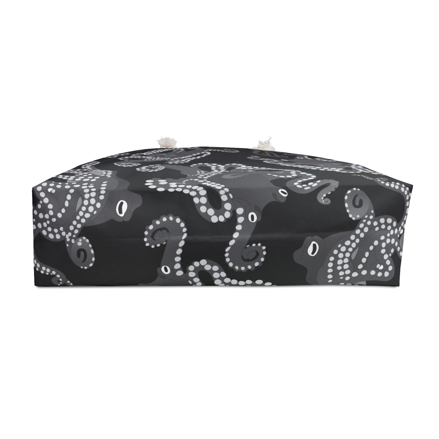 Octopus in Black and White Weekender Bag - Nautical Travel Tote