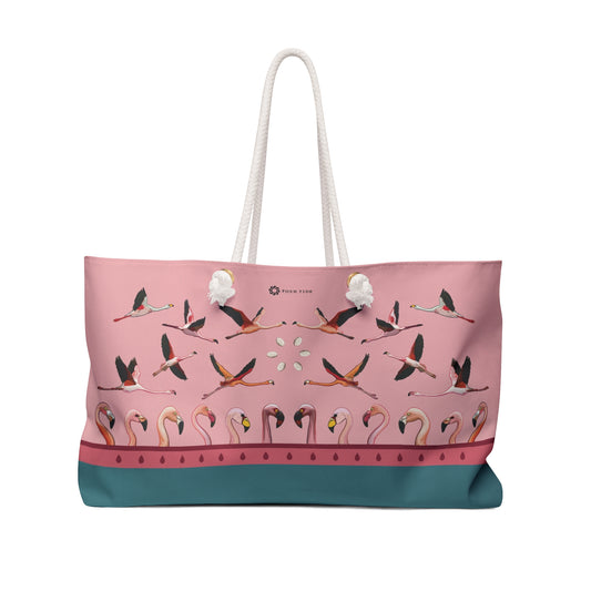 Flamingos Weekender Tote Bag