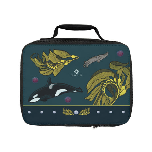 Otter Orca Urchin Kelp Lunch Bag by Posh Tide