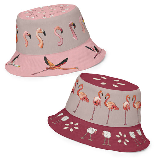 Flamingo Reversible Bucket Hat