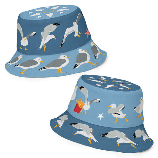 Seagull Reversible Bucket Hat