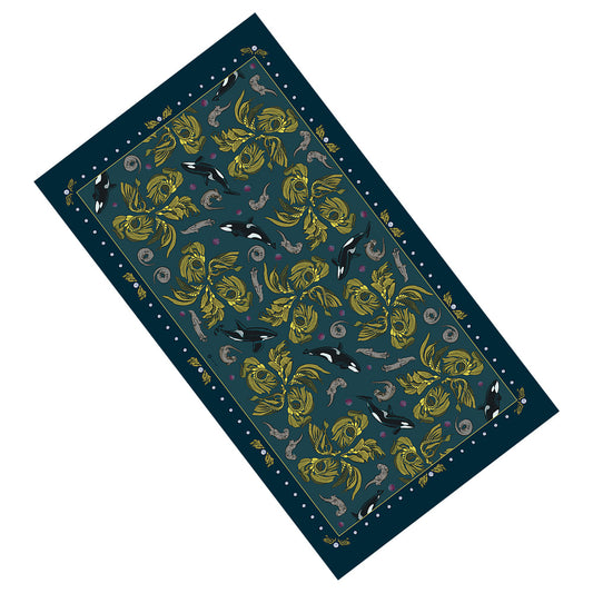 Orca-Otter-Urchin-Kelp Sarong - Pareo