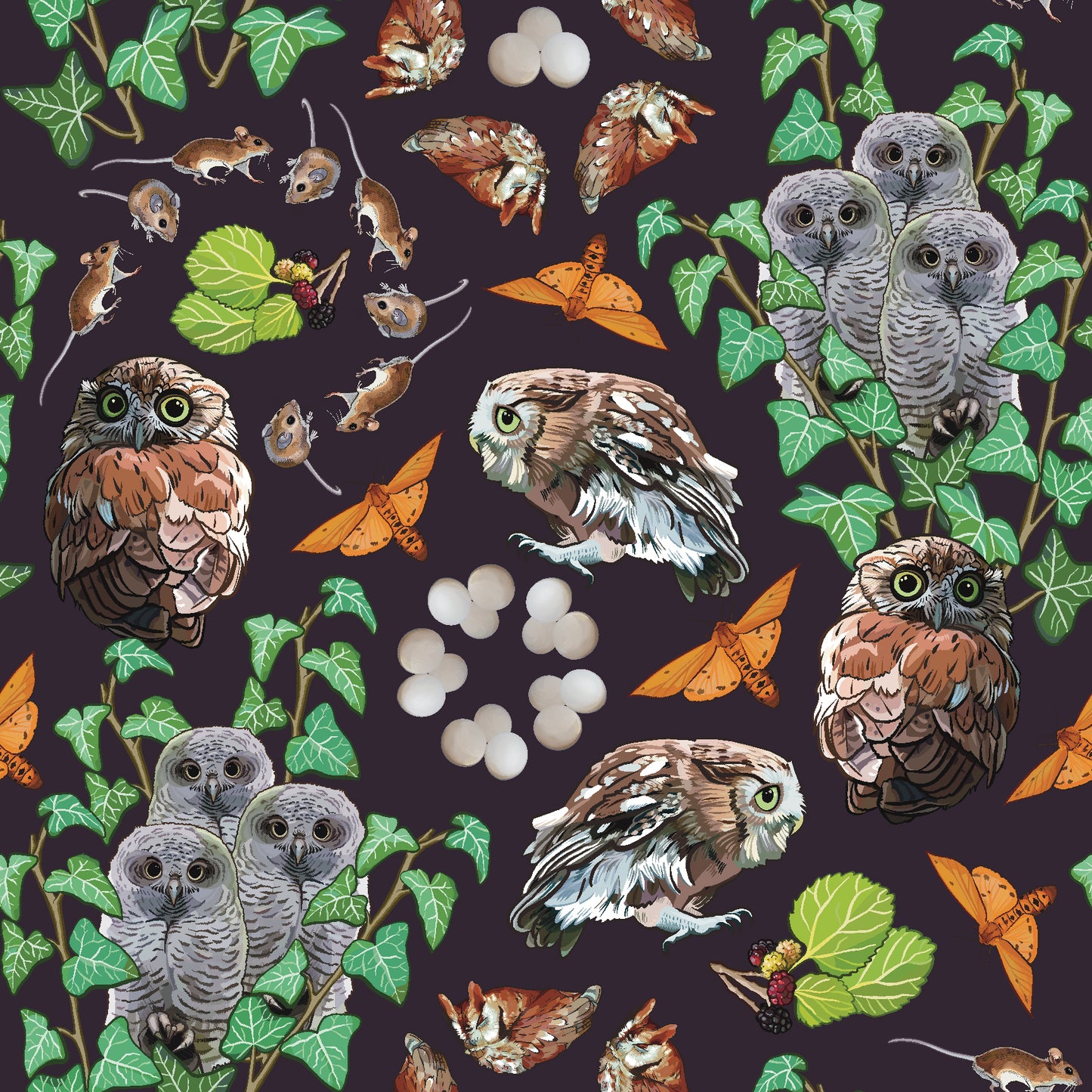 Owls Hardcover Journal