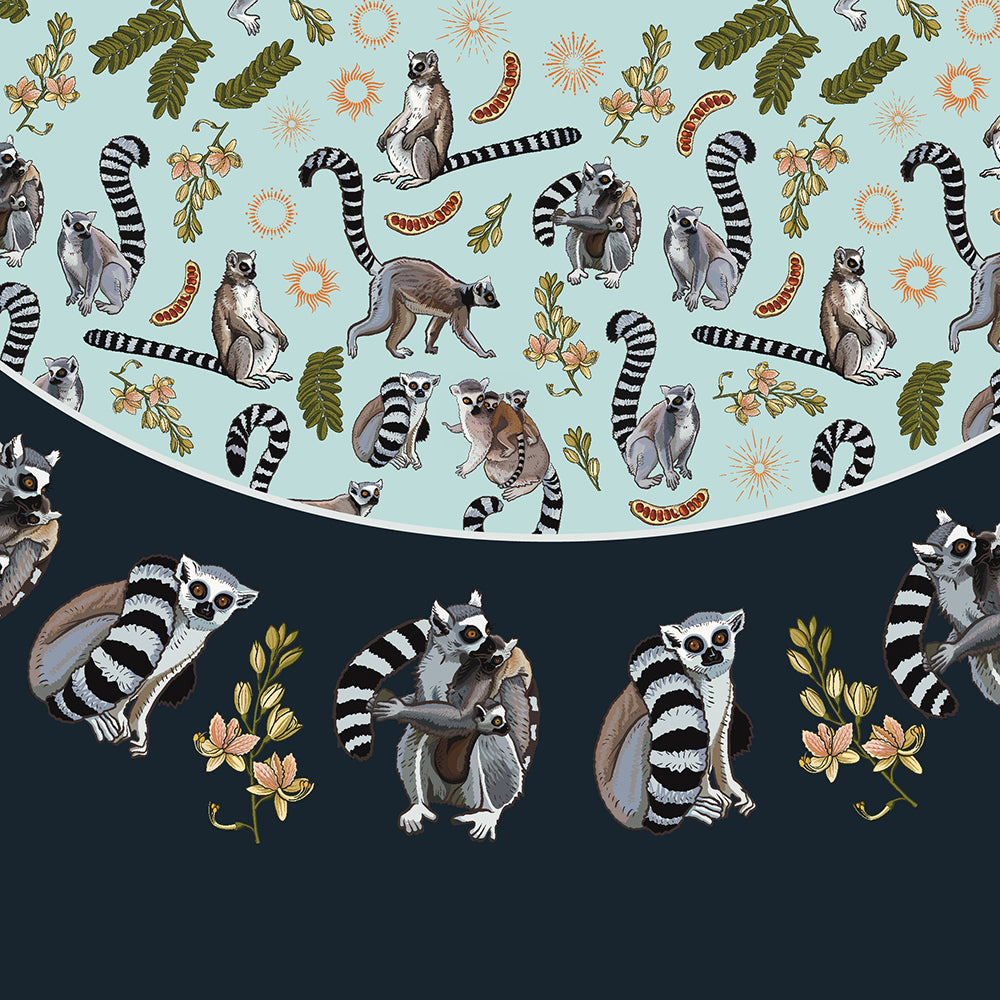 Ring-tailed Lemur Mini Curved Bag