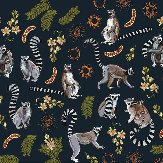 Ring-tailed Lemur Zip Top Tote