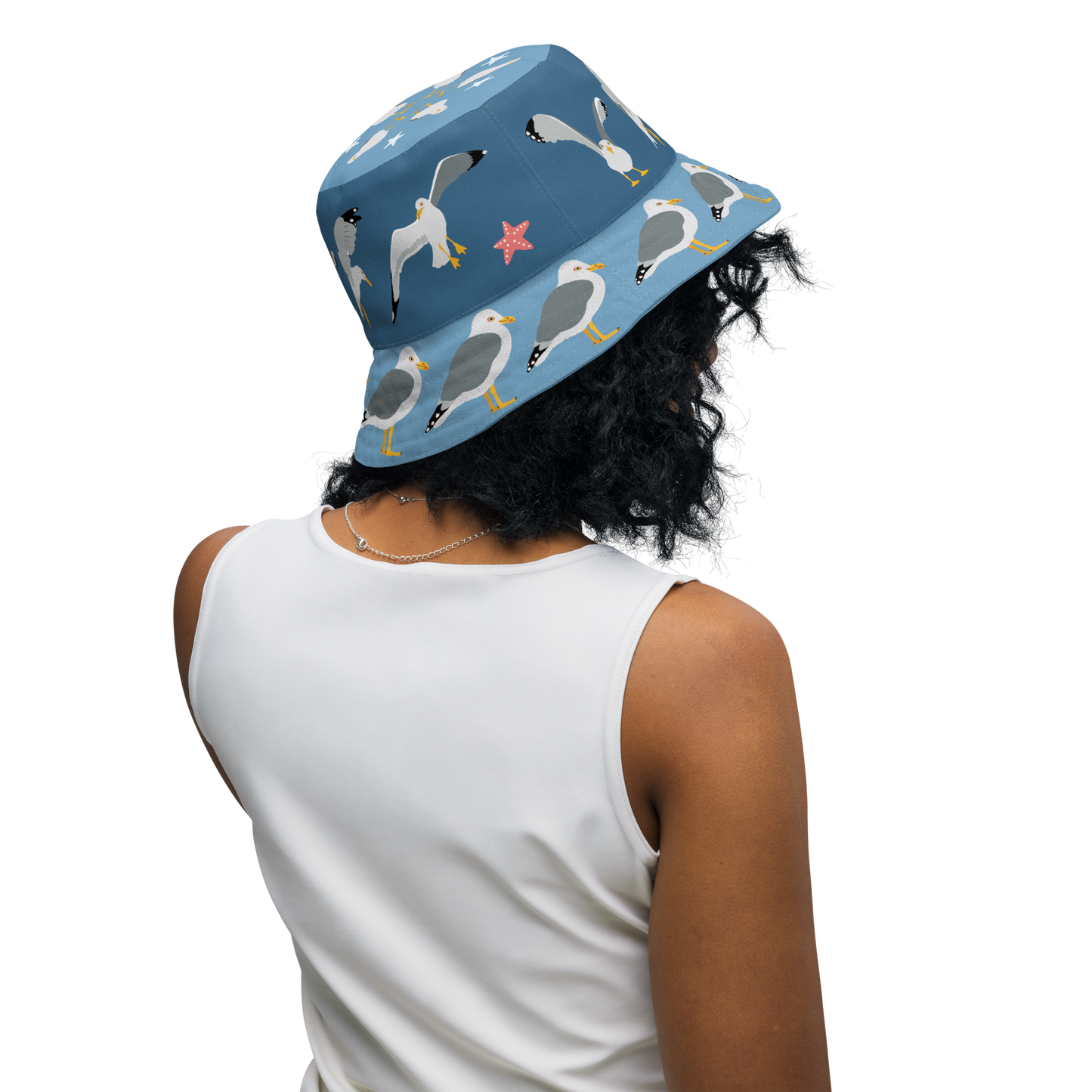 Seagull Reversible Bucket Hat