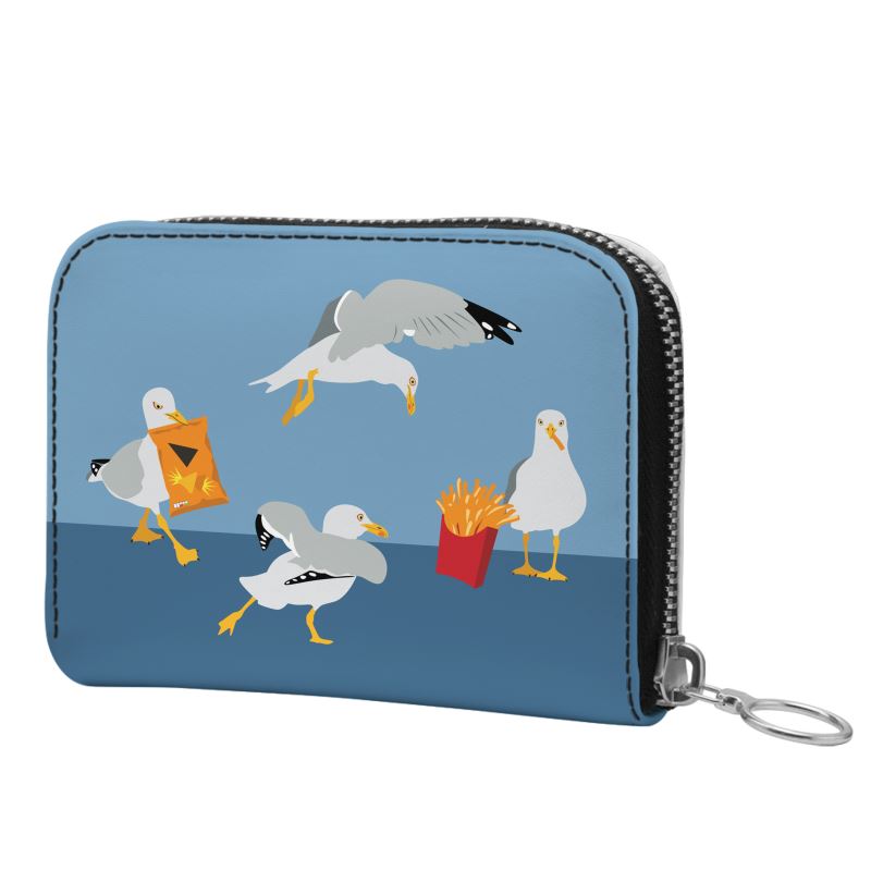 Seagull Mini Zip Wallet