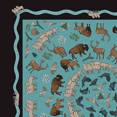 Wolf Trophic Cascade Sarong - Pareo