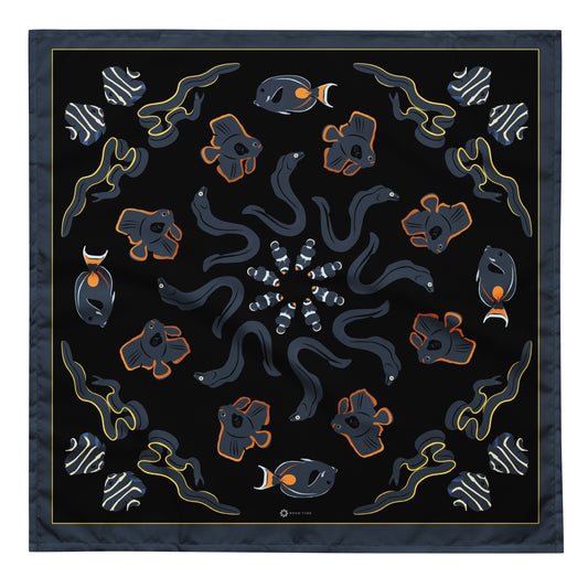 Fish on Dark Sea Bandana