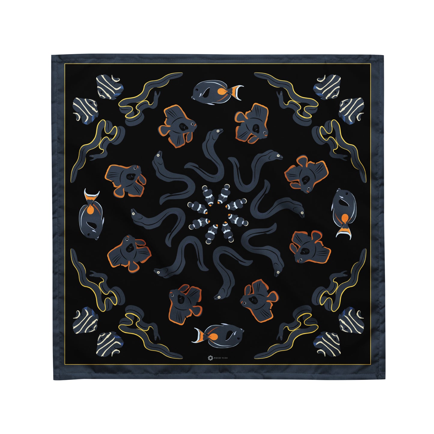 Fish on Dark Sea Bandana