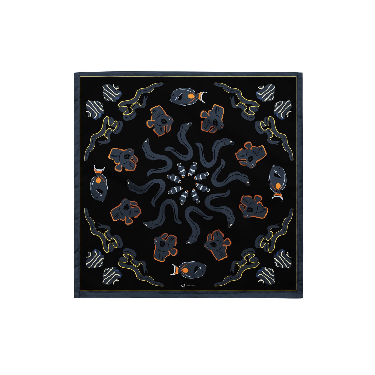 Fish on Dark Sea Bandana