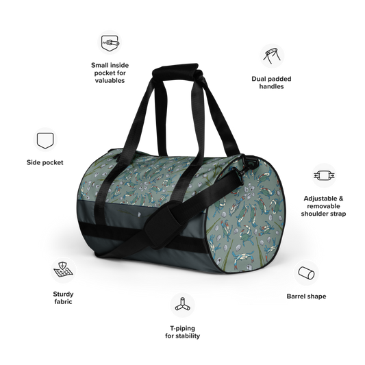 Marsh Periwinkle Gym Bag