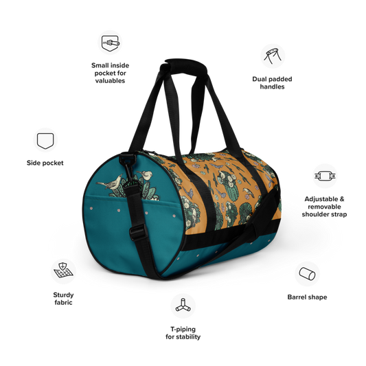 Desert Cactus Gym Bag