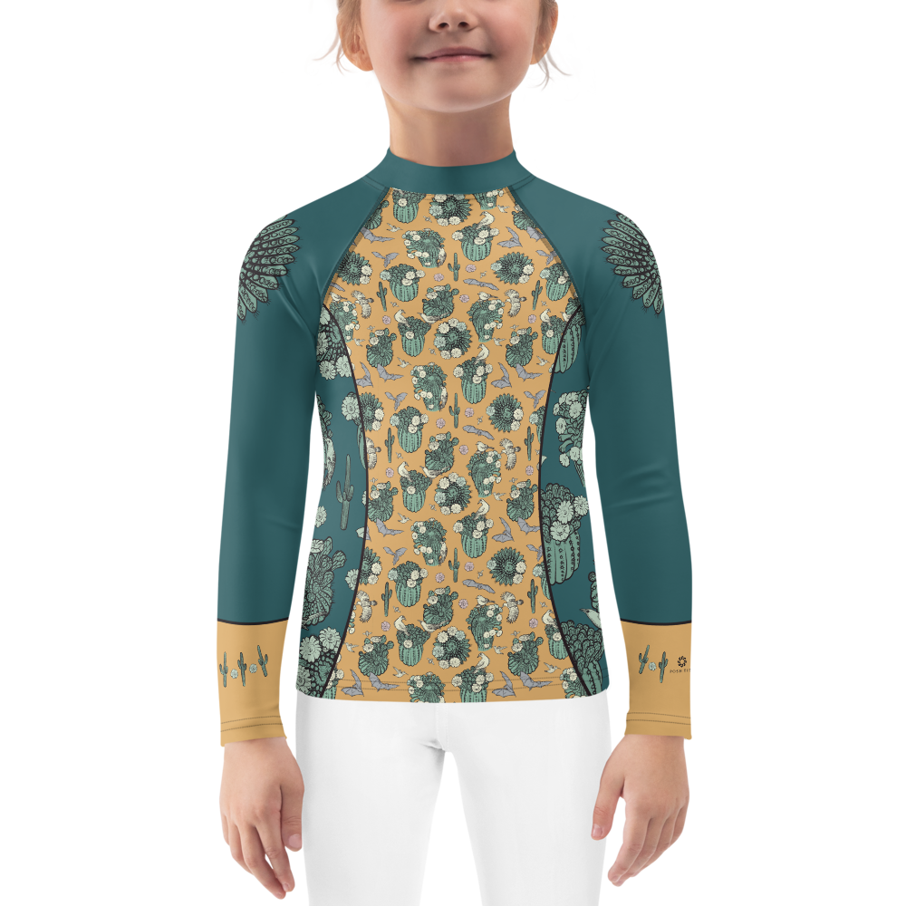Desert Cactus Kids 2T-7 Rash Guard