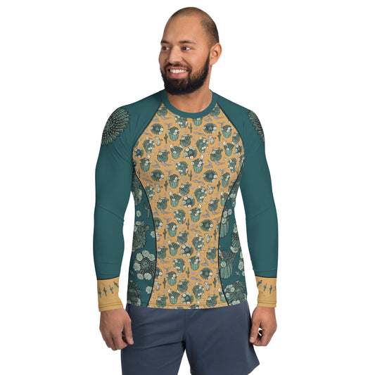 Desert Cactus Mens Rash Guard