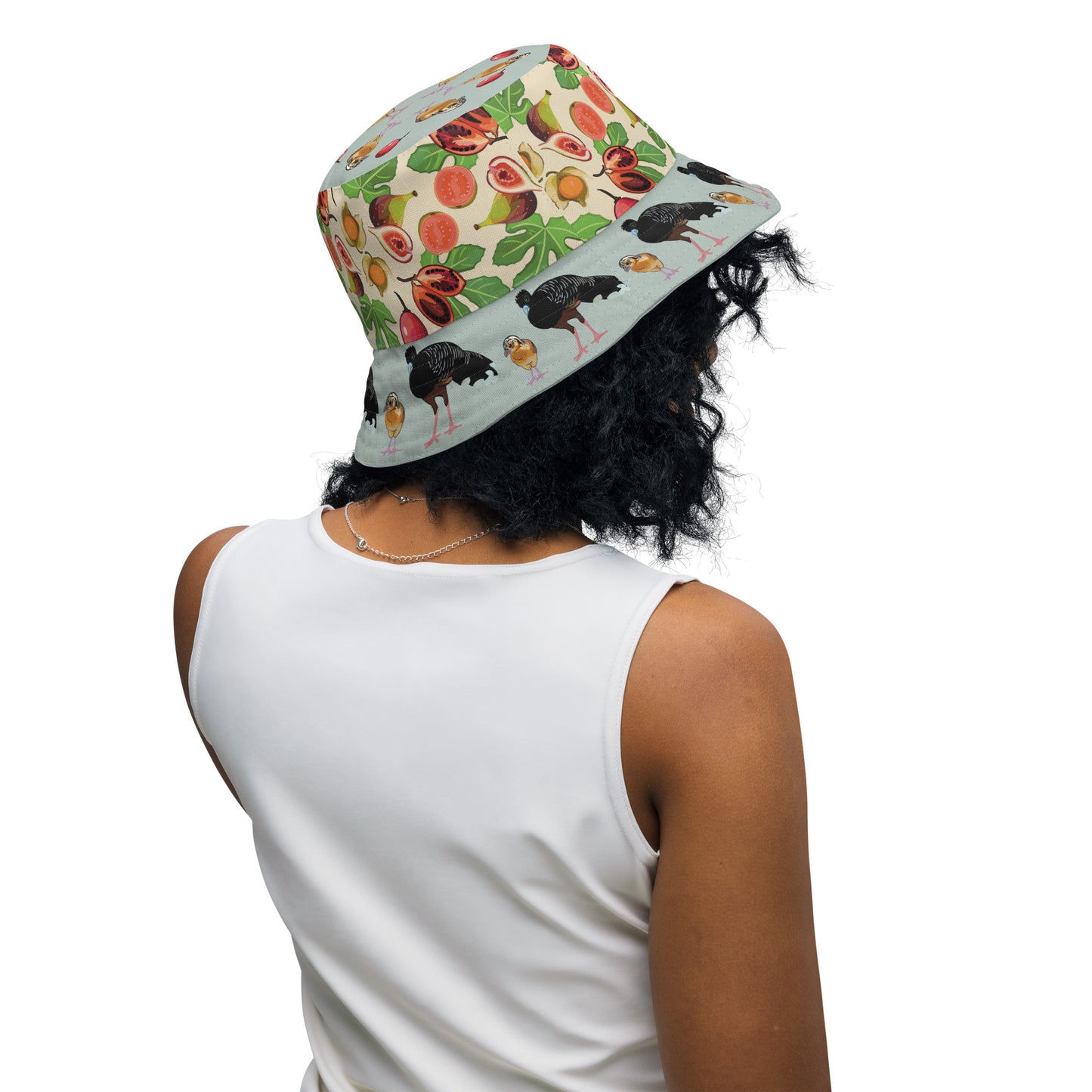 Blue-billed Curassow Reversible Bucket Hat