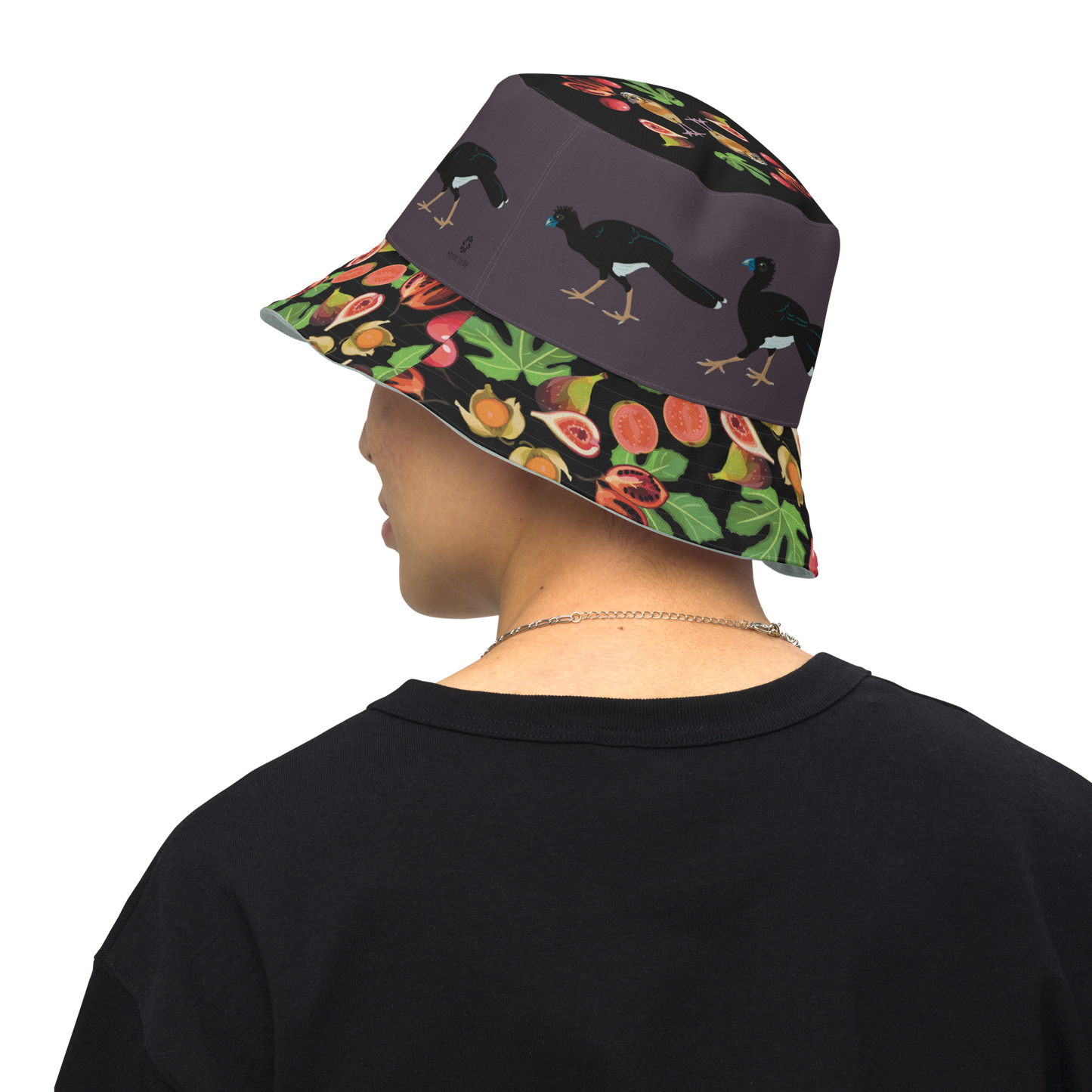 Blue-billed Curassow Reversible Bucket Hat