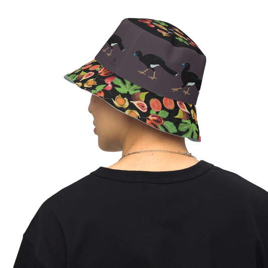Blue-billed Curassow Reversible Bucket Hat