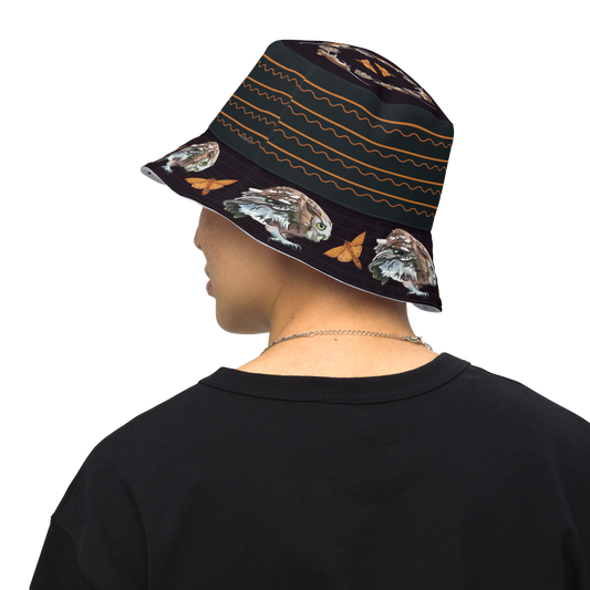 Owl Reversible Bucket Hat