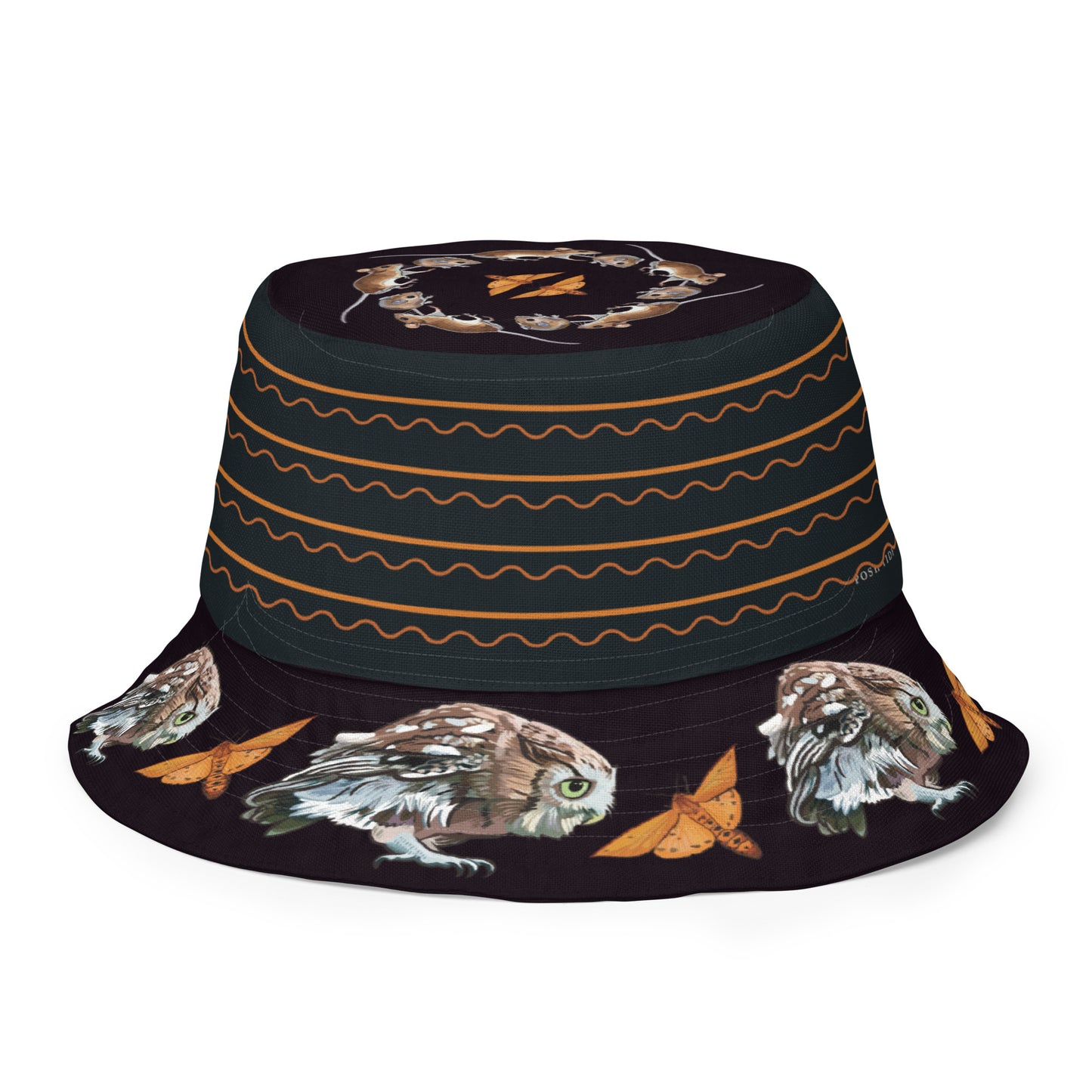 Owl Reversible Bucket Hat
