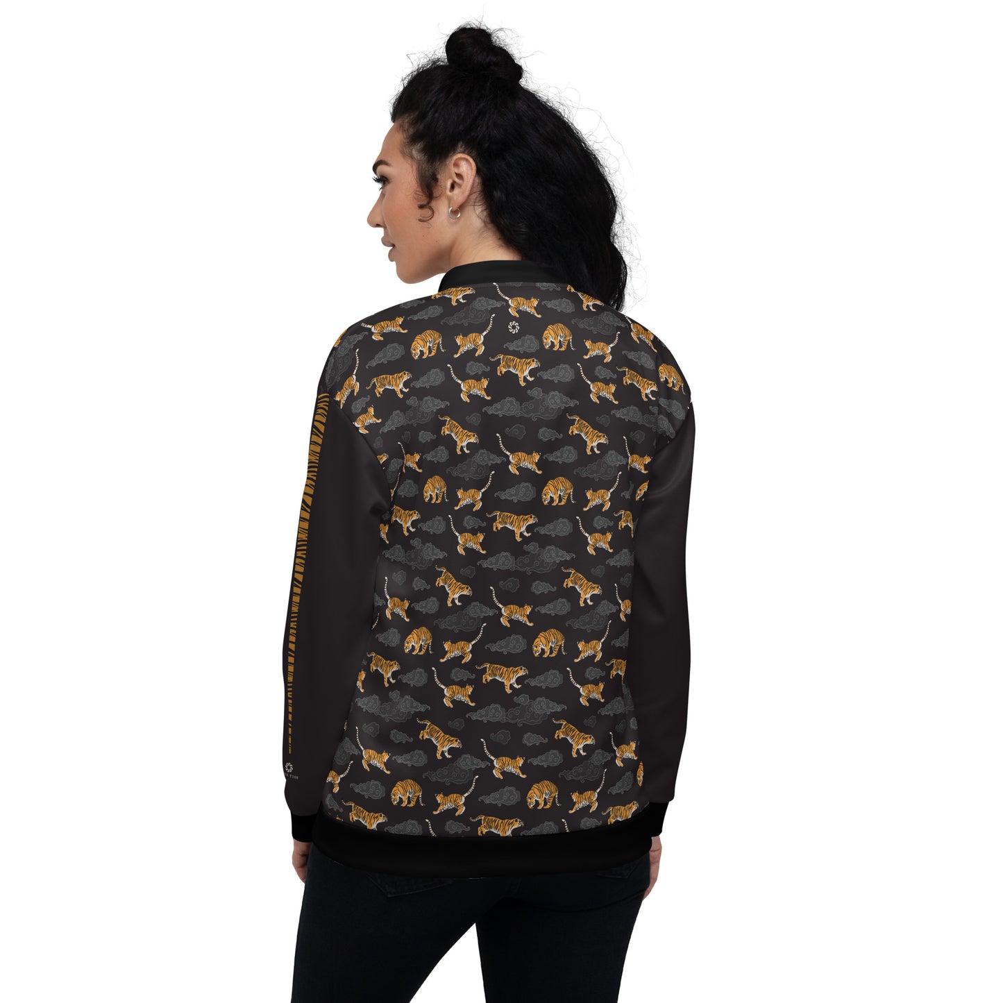 Tigers on Dark Sky Unisex Bomber Jacket