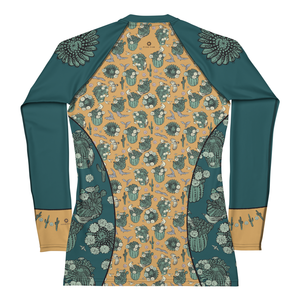 Desert Cactus Women's Rash Guard