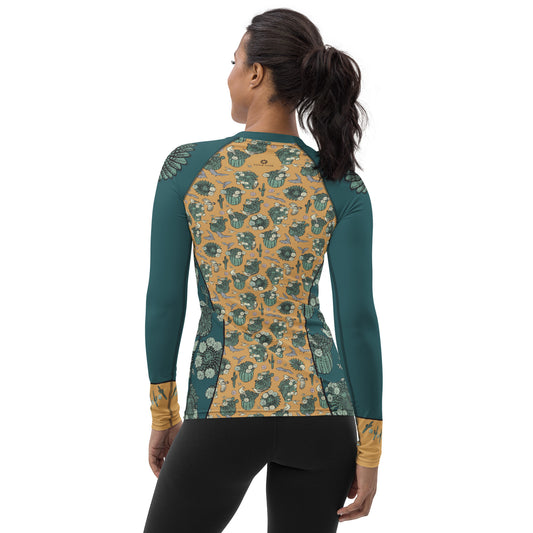 Desert Cactus Women's Rash Guard