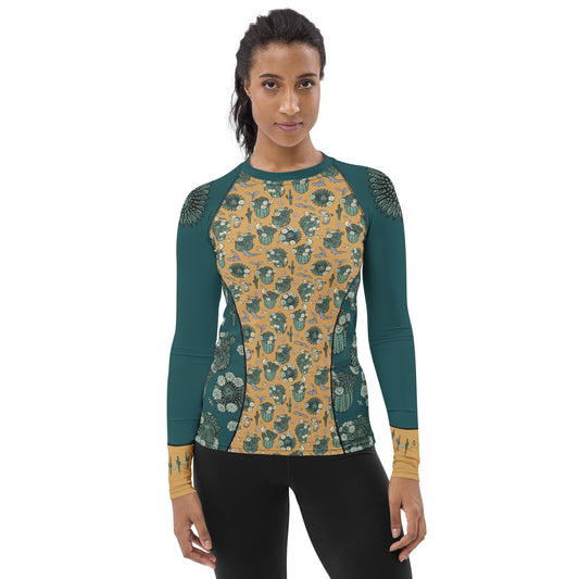 Desert Cactus Women's Rash Guard