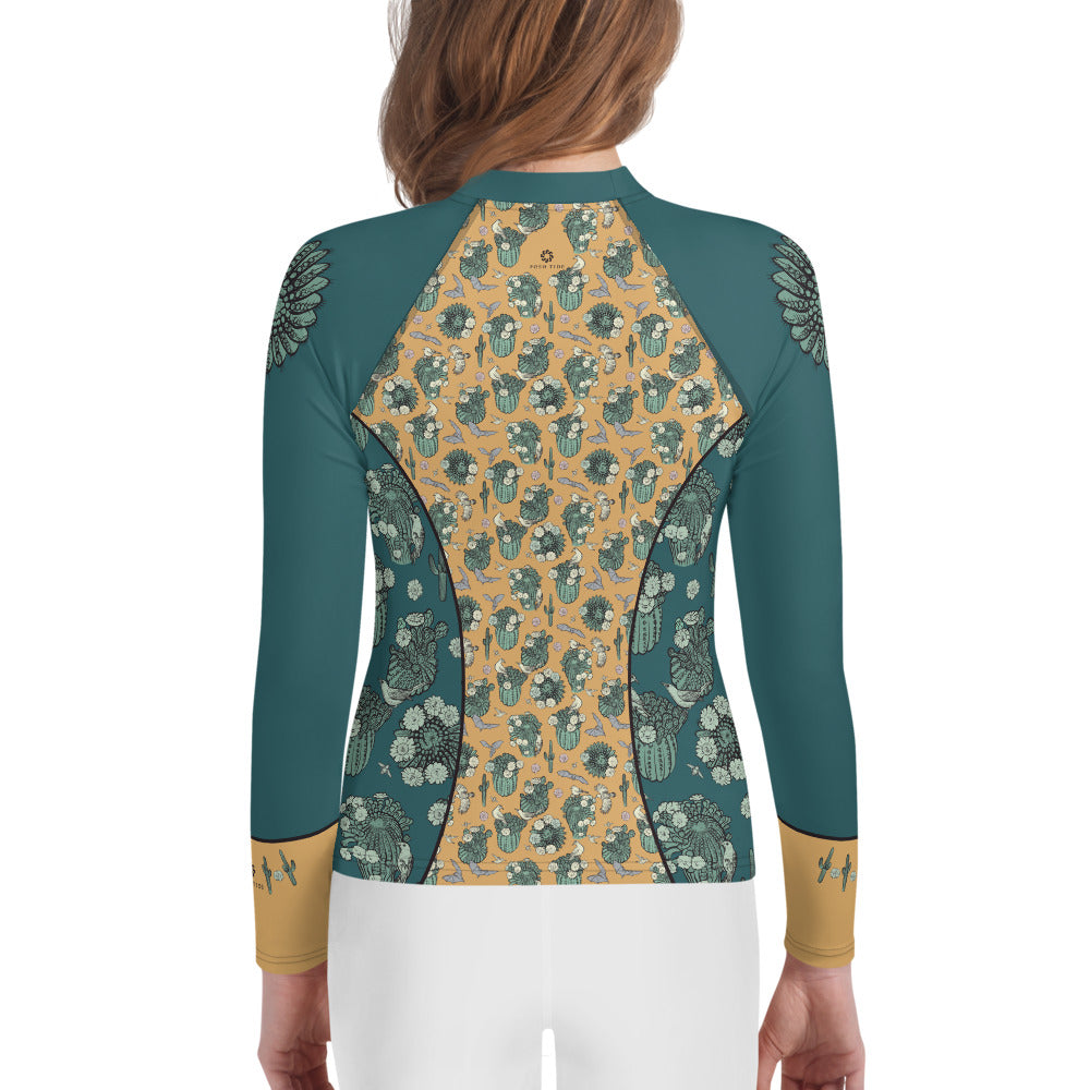 Desert Cactus Youth Rash Guard