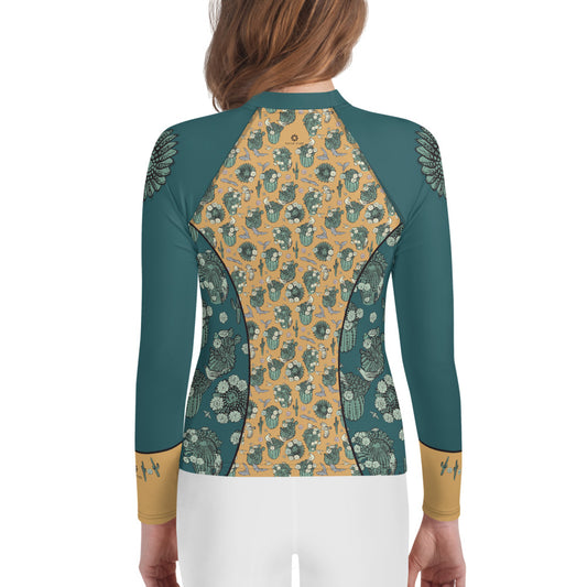 Desert Cactus Youth Rash Guard