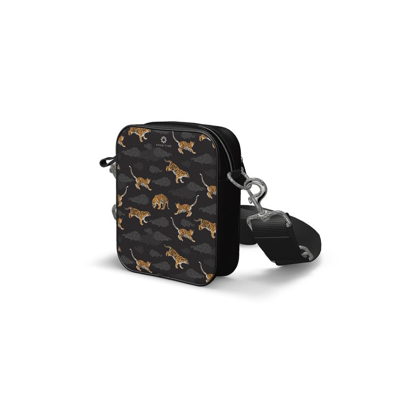 Tigers on Dark Sky Messenger Bag