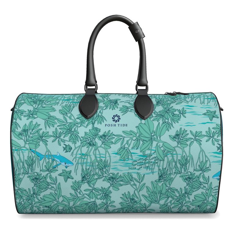 Mangroves in Blue Luxury Duffle Bag - Posh Tide