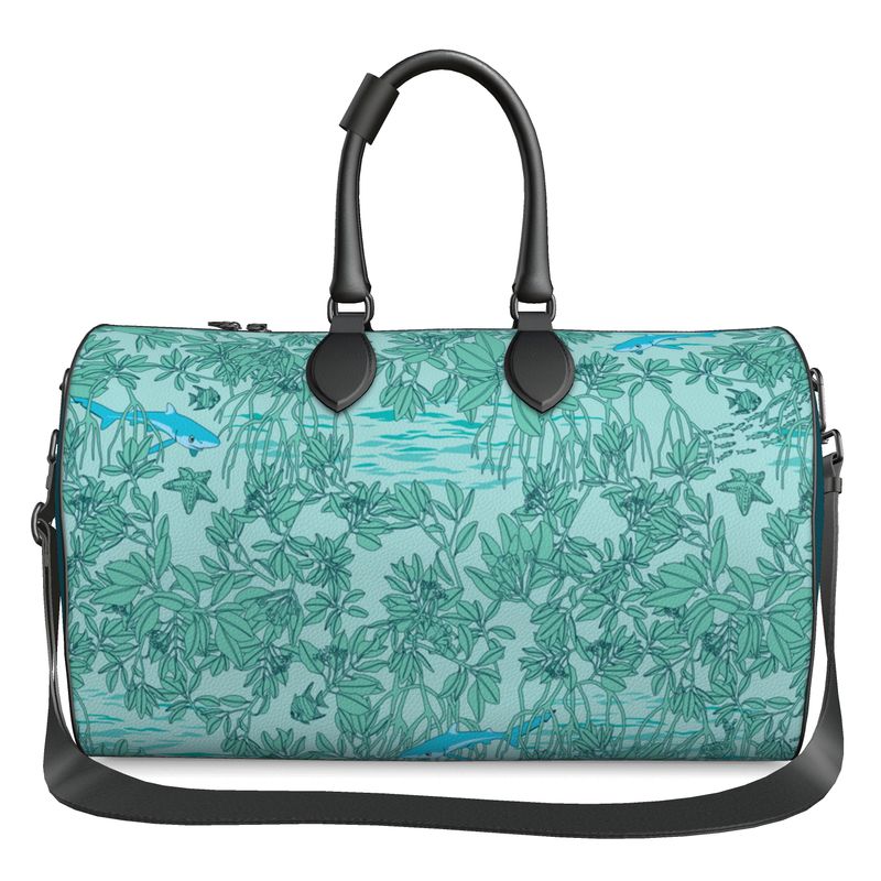Mangroves in Blue Luxury Duffle Bag - Posh Tide