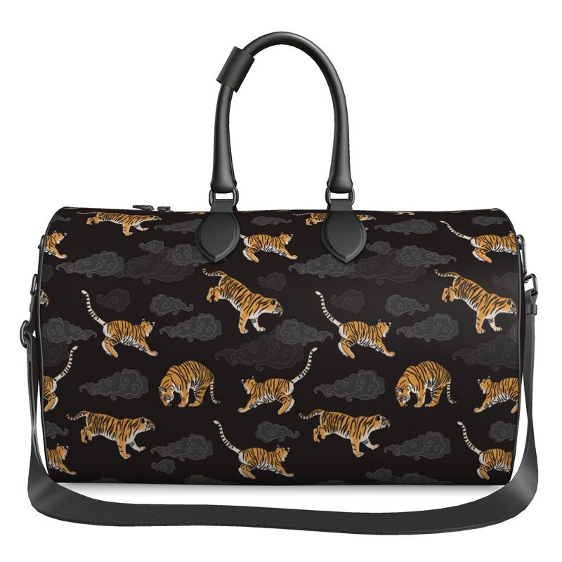 Tigers on Dark Sky Luxury Duffle Bag - Posh Tide