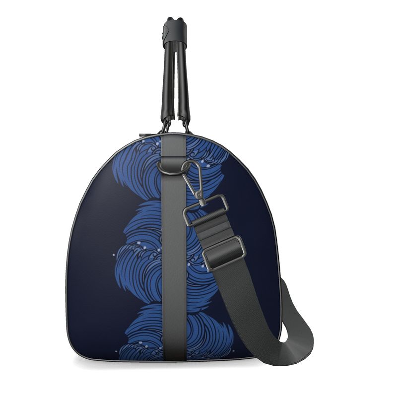 Dolphins on Rolling Waves Luxury Duffle - Posh Tide
