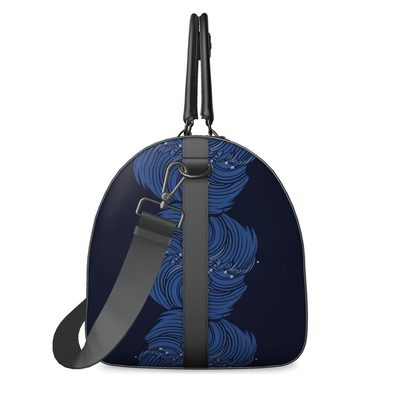 Dolphins on Rolling Waves Luxury Duffle - Posh Tide