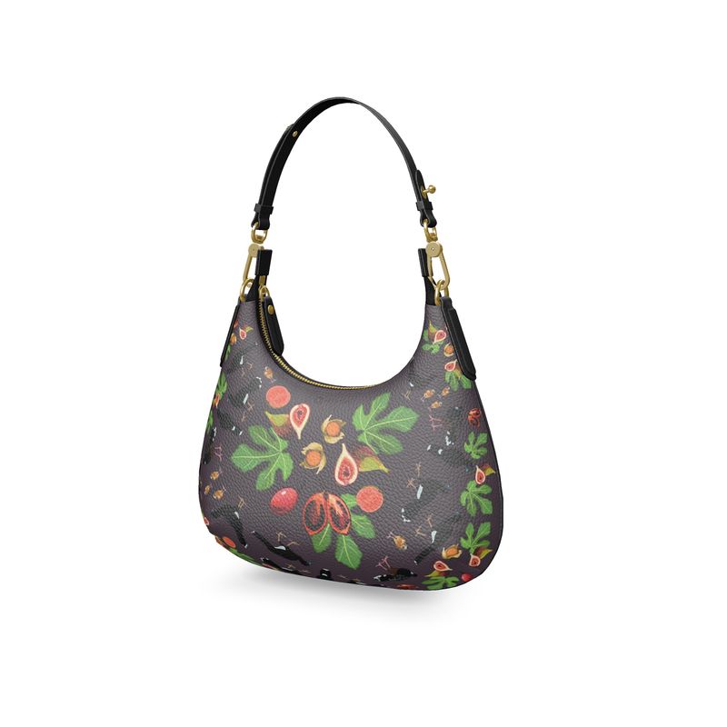 Blue-billed Curassow Mini Curved Bag - Posh Tide