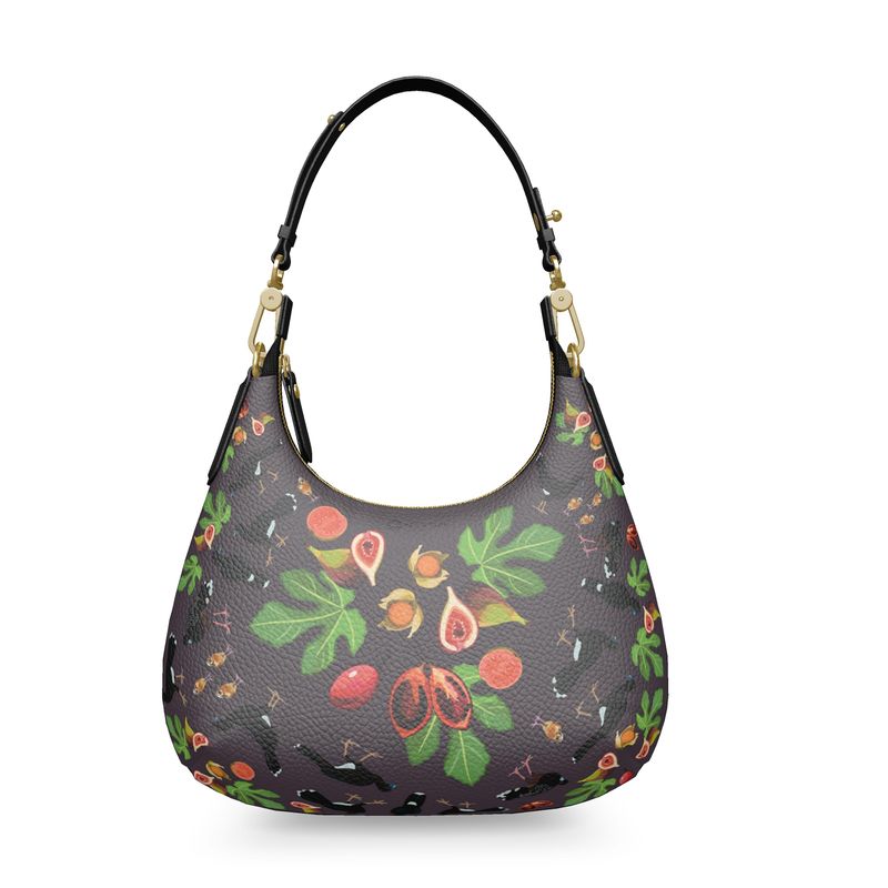 Blue-billed Curassow Mini Curved Bag - Posh Tide