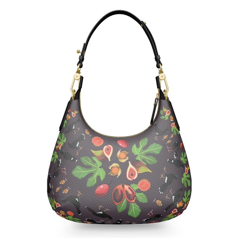 Blue-billed Curassow Mini Curved Bag - Posh Tide