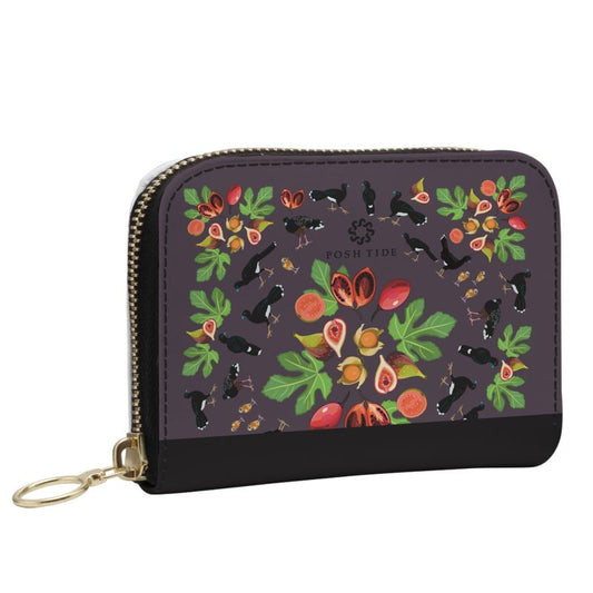 Blue-billed Curassow Mini Zip Wallet - Posh Tide