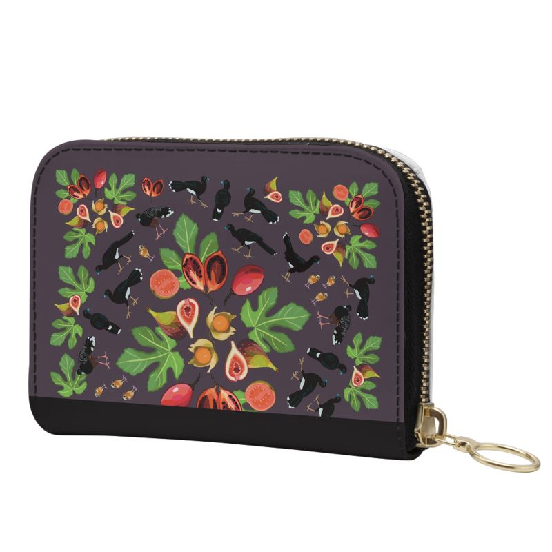 Blue-billed Curassow Mini Zip Wallet - Posh Tide