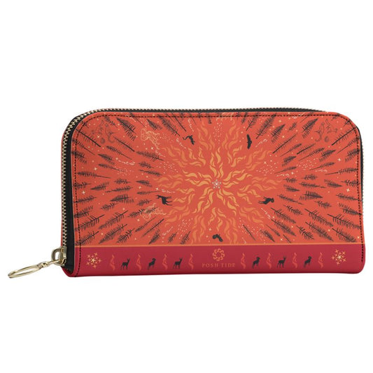 Fire Long Zip Wallet