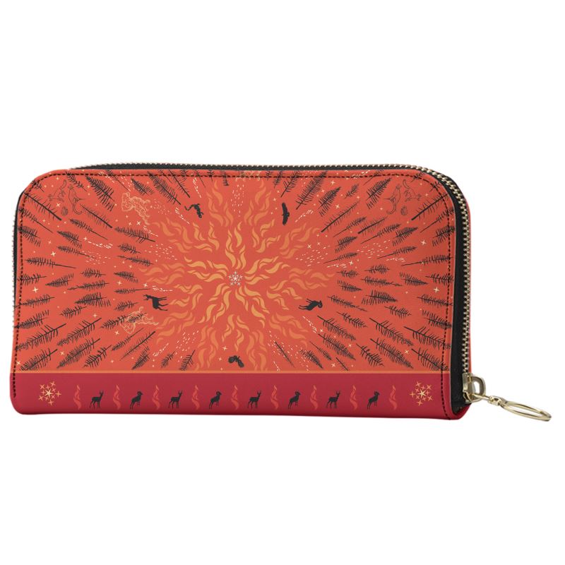 Fire Long Zip Wallet