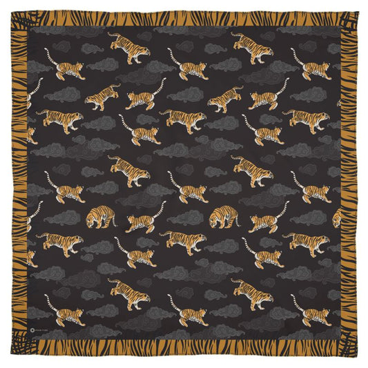 Tigers on Dark Sky Scarf