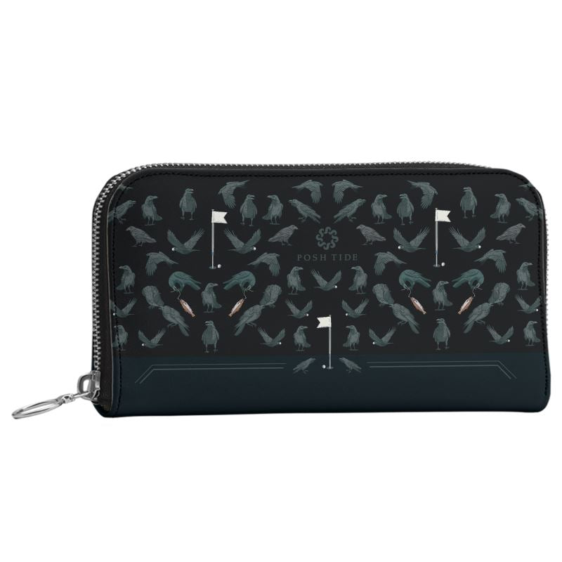 Raven Long Zip Wallet