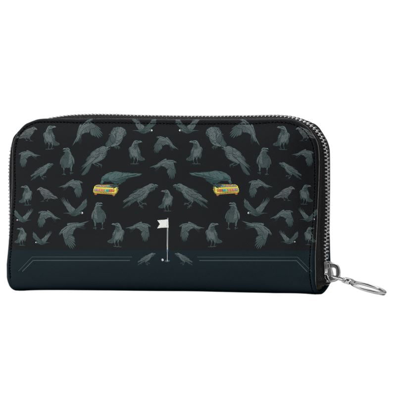 Raven Long Zip Wallet